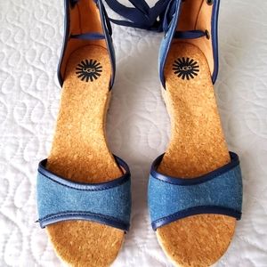 UGG Denin Wedge Sandal